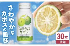 つぶらなカボス 190g×30本 日田市 / 株式会社綾部商店　カボス ジュース 飲料[ARDC013]