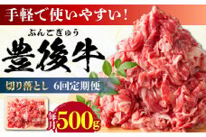 【全6回定期便】【使いやすい！】 おおいた豊後牛 牛肉 切り落とし 500g 日田市 / 株式会社MEAT PLUS 牛肉 おおいた豊後牛 おおいた 豊後牛 黒毛和牛 赤身 薄切り 切り落とし 和牛 [AREI042]