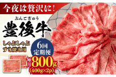 【全6回定期便】おおいた豊後牛 しゃぶしゃぶすき焼き用（肩ロース・肩バラ・モモ）800g(400g×2) 日田市 / 株式会社MEAT PLUS 牛肉 おおいた豊後牛 おおいた 豊後牛 黒毛和牛 スライス しゃぶしゃぶすき焼き しゃぶしゃぶ すき焼き 和牛 [AREI072]