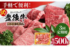 【全3回定期便】【訳あり】おおいた豊後牛 焼肉 切り落とし 500g 日田市 / 株式会社MEAT PLUS 訳あり 牛肉 おおいた豊後牛 おおいた 豊後牛 黒毛和牛 国産  焼肉 焼肉用 [AREI131]