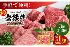 【全3回定期便】【訳あり】おおいた豊後牛 焼肉 切り落とし 1kg(500g×2P) 日田市 / 株式会社MEAT PLUS 訳あり 牛肉 おおいた豊後牛 おおいた 豊後牛 黒毛和牛 国産  焼肉 焼肉用 [AREI134]