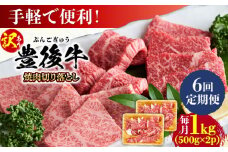 【全6回定期便】【訳あり】おおいた豊後牛 焼肉 切り落とし 1kg(500g×2P) 日田市 / 株式会社MEAT PLUS 訳あり 牛肉 おおいた豊後牛 おおいた 豊後牛 黒毛和牛 国産  焼肉 焼肉用 [AREI135]