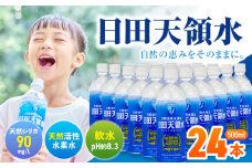 【単品】日田天領水 500ml×24本/飲料水 水 みず 備蓄 防災 天然水 天然 ミネラルウォーター みねらるうぉーたー ミネラル シリカ/ 日田市 / グリーングループ株式会社[AREG033]
