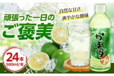 【はちみつ入り】かぼすドリンク500ml×24本入り　日田市 / 全国農業協同組合連合会大分県本部　ジュース カボス ハチミツ [ARFD004]