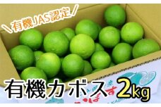 【先行予約】安心安全♪有機JAS認証のカボス青果【2kg】