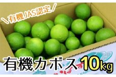 【先行予約】安心安全♪有機JAS認証のカボス青果（10kg）