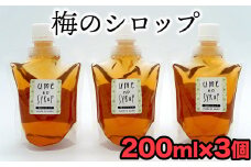 臼杵産の梅を使用したシロップ（計600g）