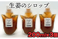 料理の調味料としても使える生姜シロップ（計600g）