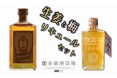 臼杵産原料使用！リキュール「ウスキショウガシュ」＆「果ノ滴 梅」セット