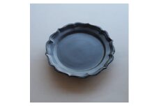 〔臼杵焼〕稜花リム皿（L）（黒）【1枚】