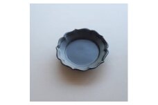 〔臼杵焼〕稜花リム皿（S）（黒）【1枚】