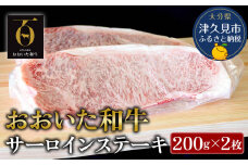 おおいた和牛 サーロインステーキ 約200g×2枚(合計400g) 牛肉 和牛 豊後牛 赤身肉 焼き肉 焼肉 ステーキ肉 大分県産 九州産 津久見市 熨斗対応