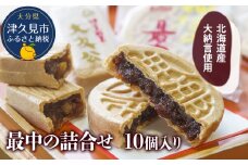 最中の詰合せ 10個入り 和菓子 茶菓子 もなか お中元 お歳暮 ギフト お供物 大分県産 九州産 津久見市 熨斗対応