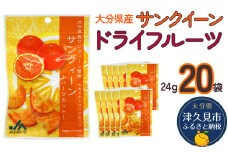 サンクイーンドライフルーツ 24g×20袋 熨斗対応 ドライフルーツ 柑橘系 オレンジ ミカン ドライオレンジ みかん 大分県産 九州産 津久見市 熨斗対応