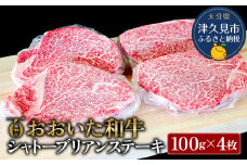 おおいた和牛シャトーブリアンステーキ約100g×4枚 牛肉 和牛 豊後牛 赤身肉 焼き肉 焼肉 ステーキ肉 大分県産 九州産 津久見市 熨斗対応