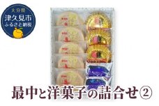 最中と洋菓子の詰合せ2 (神徳の最中・マドレーヌ・フルーツケーキ) もなか 最中 粒あん こし餡 マドレーヌ フルーツケーキ 洋菓子 和菓子 茶菓子 詰め合わせ ギフト 大分県産 九州産 津久見市 熨斗対応