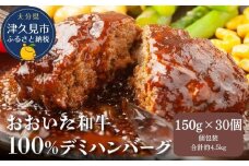 おおいた和牛100%　デミハンバーグ　約150g×30個　合計約4.5kg　|　津久見市　惣菜 ハンバーグ 温めるだけ 冷凍 小分け 肉 牛 簡単調理