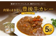 肉屋のまかない 豊後牛カレー 230g × 5パック