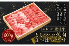 【おおいた豊後牛】モモ・バラ 各300g 計600g 焼肉食べ比べセット