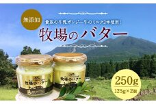 【ガンジー牧場】 牧場の バター 125g×2個 計250g ガンジー牛乳使用 無添加 ゴールデンミルク