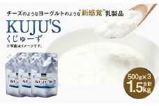 KUJU'S くじゅーず 家庭用パックタイプ 500g×3パック チーズ プレーン 無糖 乳製品 低脂肪 高カルシウム スキール