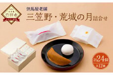 [竹田 但馬屋老舗] 三笠野・荒城の月 24個入 各12個 個包装 詰合せ 和菓子