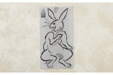 刀匠の業！銘切り名入れプレート【ウサギ】鳥獣戯画 日本刀 彫刻 絵