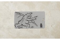 刀匠の業！銘切り名入れプレート【カエル】鳥獣戯画 日本刀 彫刻 絵