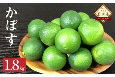 かぼす 約1.8kg【2025年8月下旬～10月下旬発送予定】