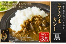 百年の恵み おおいた和牛こくうまカレー(黒) 3個セット