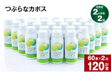 【2ヶ月毎2回定期便】つぶらなカボス 大分県産カボス使用の大ヒットジュース 計120本