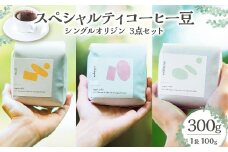 シングル オリジン コーヒー豆3点 セット 100g ×3 計300g