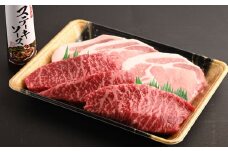 おおいた和牛 ステーキ & 奥豊後豚 ステーキ セット 【合計 900g 】ステーキソース付き 