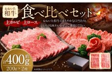 おおいた和牛 食べ比べ セット B（ 上カルビ & 上ロース ）（合計約 400g ）2～3人前 