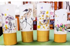 竹田市商店街で体験！【おし花工房いちりん草】のおし花で手づくり体験～花あかり（大）～（チケット1名様分）