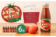 【めぐみ会】トマトケチャップ 6本セット 完熟トマト 手作り