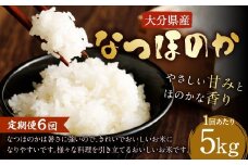 【先行予約】 【6ヶ月定期便】 大分県産 なつほのか 5kg×6回 計30kg 【2025年10月下旬発送開始】