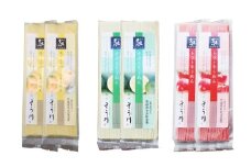 竹田3色そうめん （ スイートコーン ・ かぼす ・ トマト ）各2袋 計約540g（約90g×6袋）