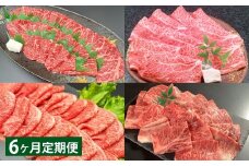 【6ヶ月定期便】 【焼肉・しゃぶしゃぶ食べ比べ】 おおいた和牛（赤身焼肉・赤身スライス・肩ロース焼肉・肩ローススライス） 各約400g 計約1.6kg