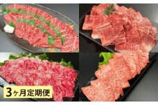 【3ヶ月定期便】 【盛々焼肉食べ比べ】 おおいた和牛（赤身・肩ロース・上カルビ・ミスジ） 各約800g 計約3.2kg