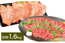 【赤身 VS ミスジ 食べ比べ！】 おおいた和牛 赤身焼肉 ・ ミスジ焼肉 各約800g（約400g×2） 計約1.6kg