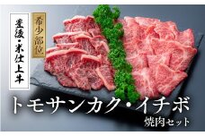 【焼肉!!】豊後・米仕上牛トモサンカクとイチボの希少部位焼肉セット（500g）