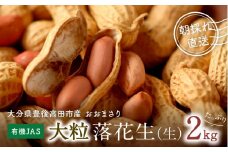 【先行予約】有機栽培で育てた大粒落花生2kg（おおまさり）