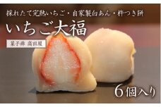 いちご大福（6個入）【先行予約】