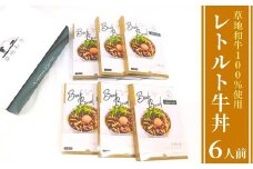 【草地和牛】レトルト牛丼（1人前140g）6個入