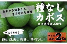 種なしカボス2kg（サイズ混合）