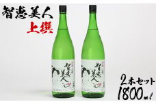 中野酒造　清酒「智恵美人　上撰」1800ml 2本セット＜105-028_5＞