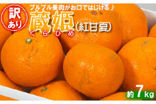 【訳あり・優品】今村農園の「蔵姫くらひめ（紅甘夏） 約7kg」 先行予約 7kg 2026年 3月発送 4月発送 わけあり 柑橘類 みかん ミカン フルーツ ＜107-030_7＞