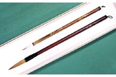 筆工房楽々堂の書道筆　上品質2本セット(細筆・中筆)＜054-022_5＞