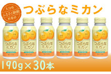 つぶらなミカン 30本 190g ／ つぶらな つぶらなミカン ジュース 清涼飲料水 人気 子供 おすすめ 果汁飲料 ご当地ジュース ミカン みかん 蜜柑 飲料 30本 詰めあわせ ギフト プレゼント セット 贈答 家庭用 JAフーズおおいた スピード発送 スピード 敬老の日 ＜131-103＞